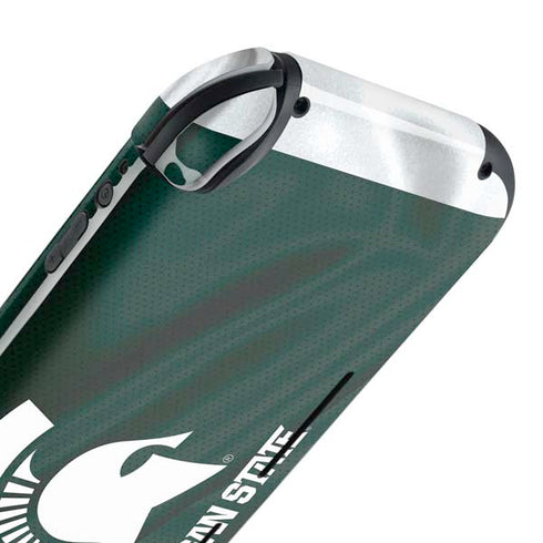 Michigan State University Away Grey Jersey Nintendo Switch Lite Skin